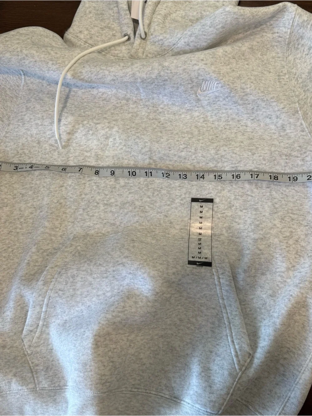 Nike Sweatshirt Mens M Gray Heather Club Fleece Pullover Hoodie Sweater NWT